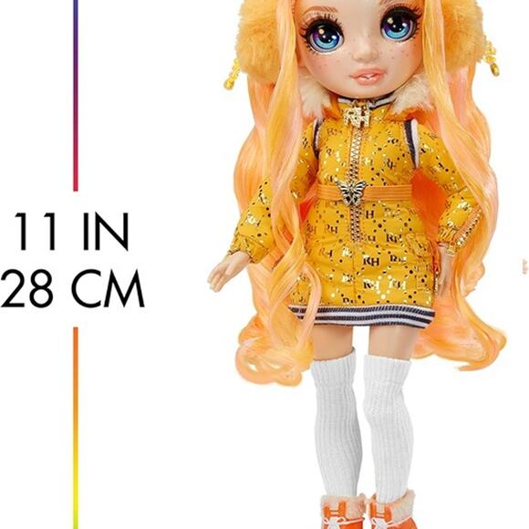 Rainbow High Winter Break Poppy Rowan – Orange Fashion Doll and Playset - Picture 4 of 6